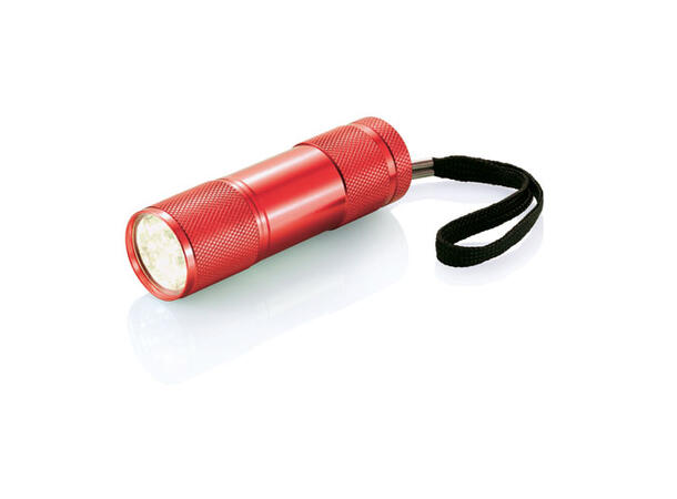 Lommelykt Quattro aluminium rød 